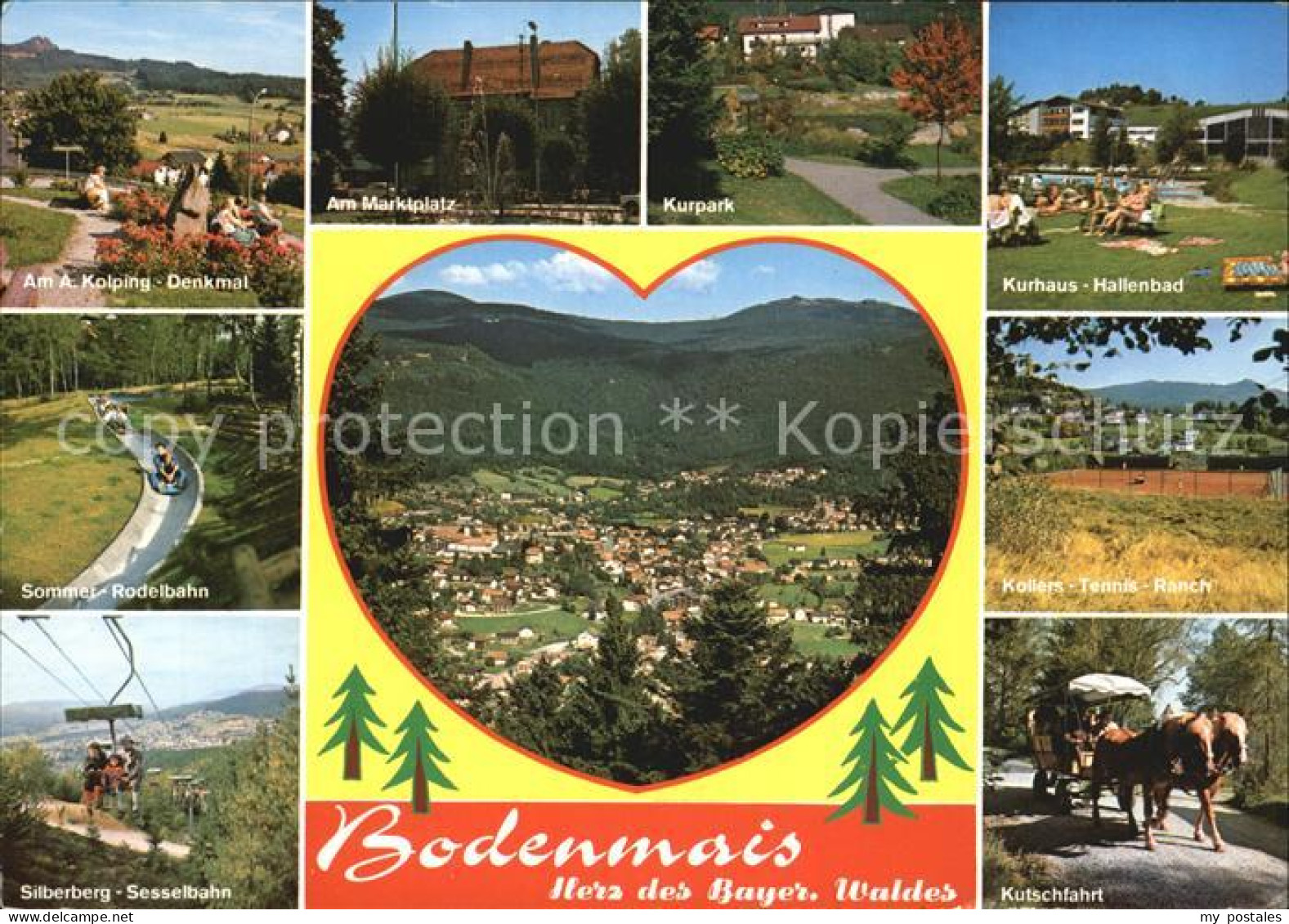 72390245 Bodenmais Kurhaus-Hallenbad Marktplatz Silberberg-Sesselbahn Bodenmais - Bodenmais