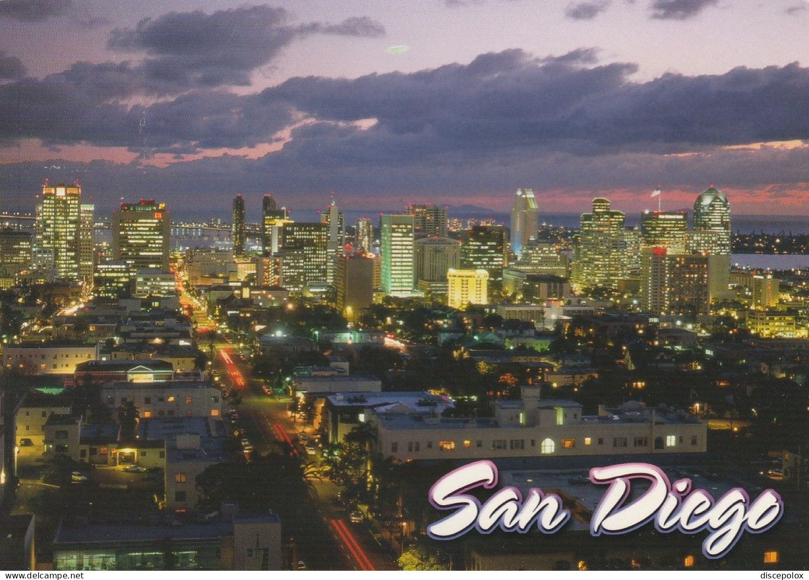 U5747 San Diego - Night Nuit Noche Notte Nacht / Non Viaggiata - San Diego