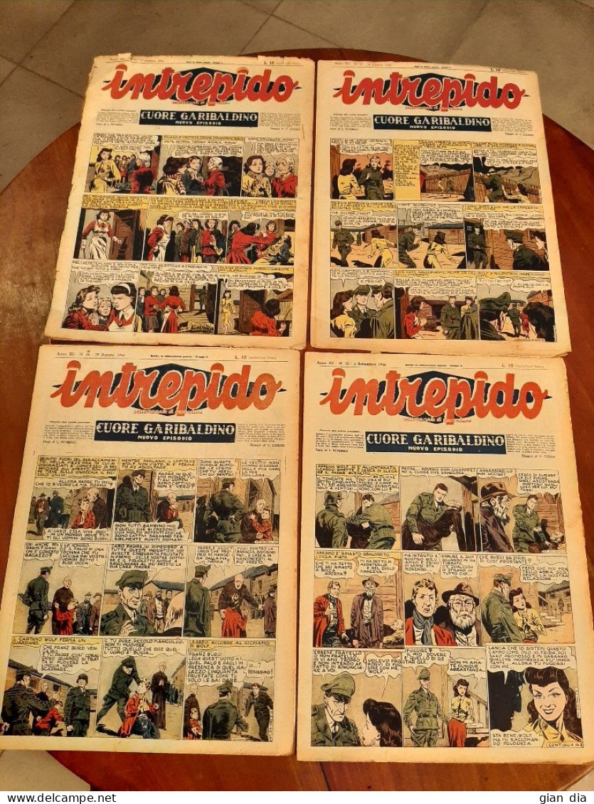 INTREPIDO Ed.Universo. Annata 1946. EDIZIONE ROMANA. Lotto Di 12.VERSIONE GIORNALE.  Completi. - Comics 1930-50