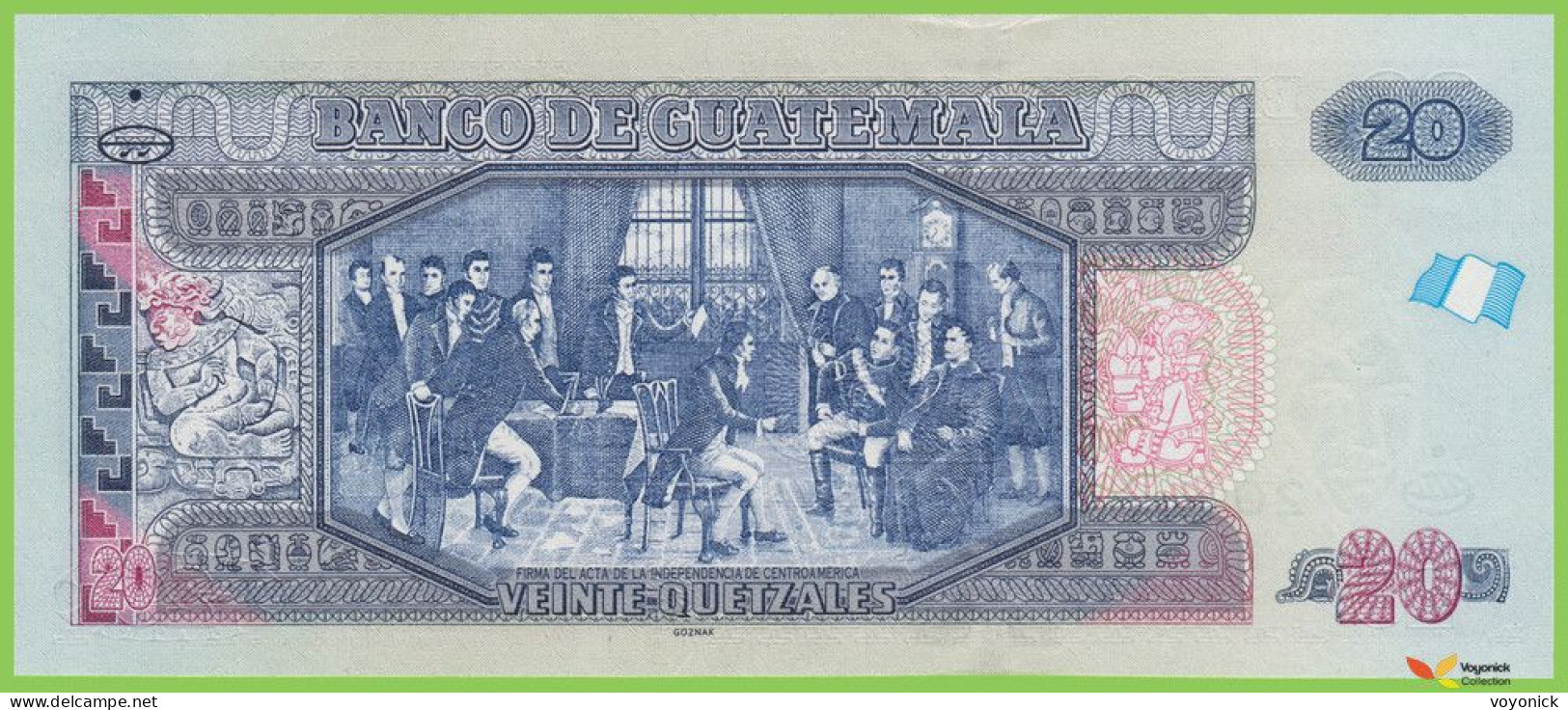 Voyo GUATEMALA 20 Quetzales 2011 P124b B607b E-C UNC - Guatemala