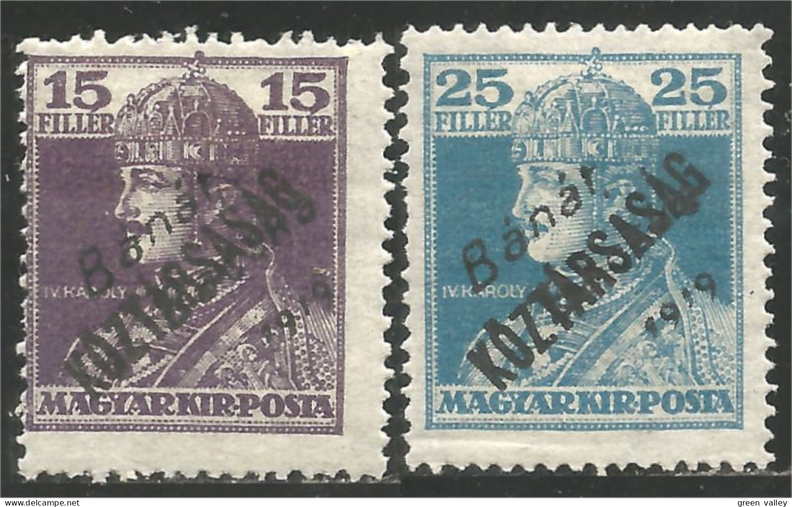494 Hongrie Occupation Serbe Banat Backsa 1919 Koztarsasag MH * Neuf (HON-370) - Banat-Bacska
