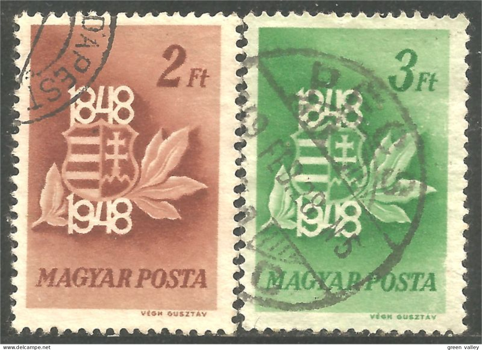494 Hongrie 1949 Armoiries Coat Arms (HON-379) - Briefmarken