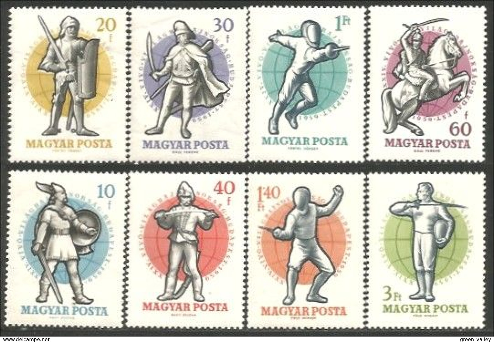 494 Hongrie Guerrier Warrior Fencing Escrime Sabre Epée Fencing MNH ** Neuf SC (HON-323) - Schermen