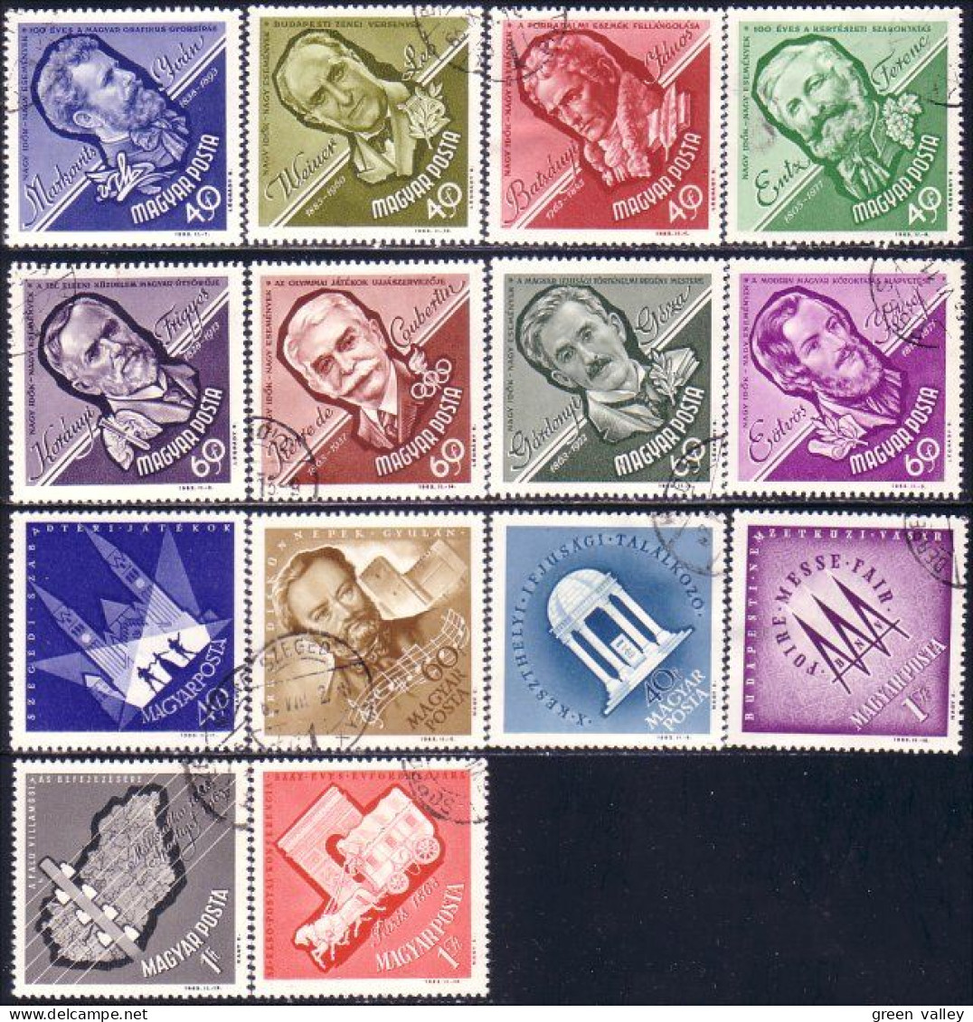 494 Hongrie 1963 Topicals (HON-316) - Used Stamps