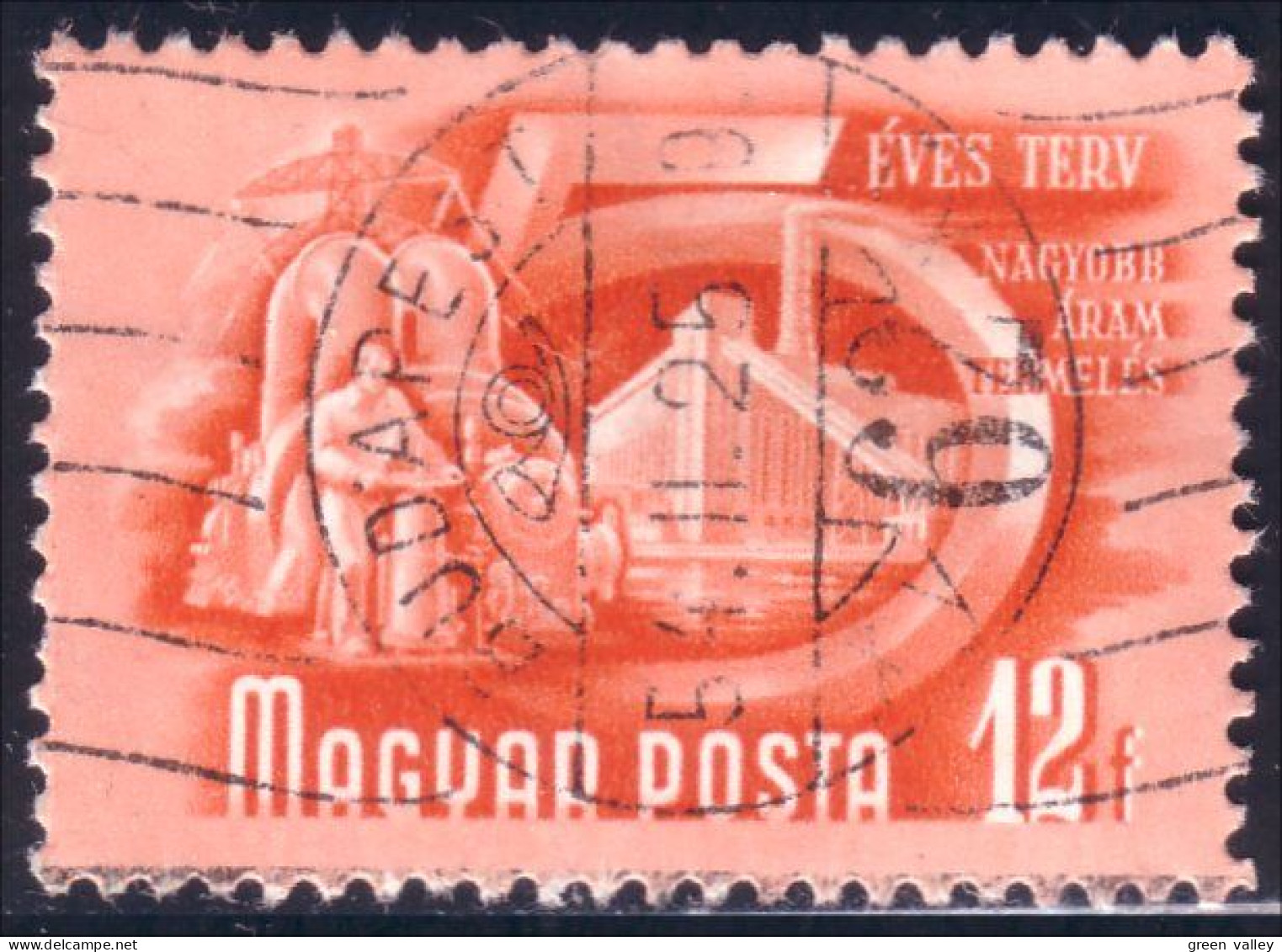 494 Hongrie Hydro Power 25-11-1954 Electricite Electricité Electricity (HON-288) - Electricidad