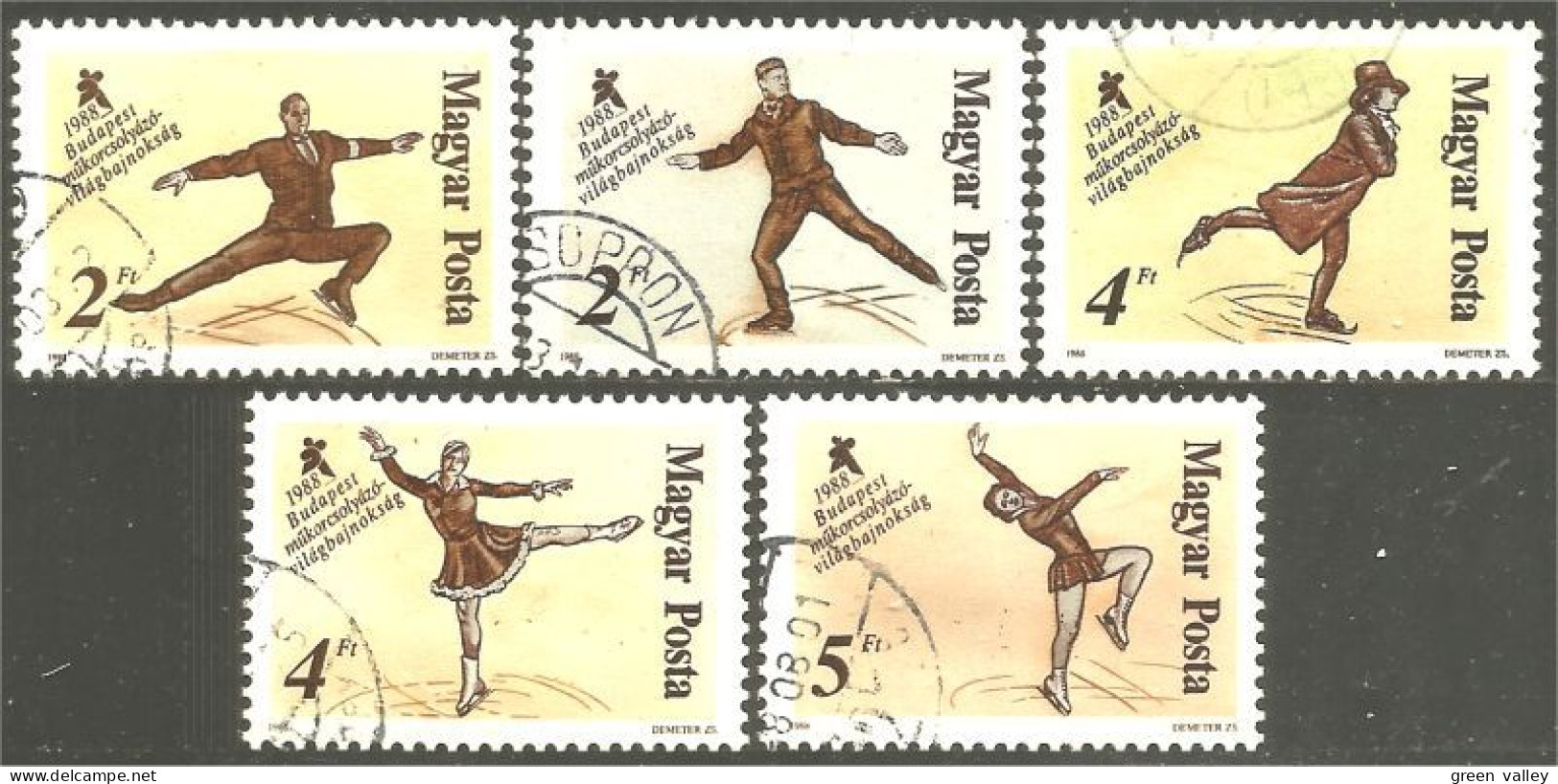 494 Hongrie Patinage Artistique Figure Skating Pattinaggio Artistico Eiskunstlauf (HON-169d) - Used Stamps