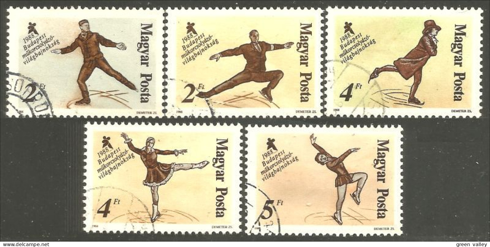 494 Hongrie Patinage Artistique Figure Skating Pattinaggio Artistico Eiskunstlauf (HON-169a) - Used Stamps