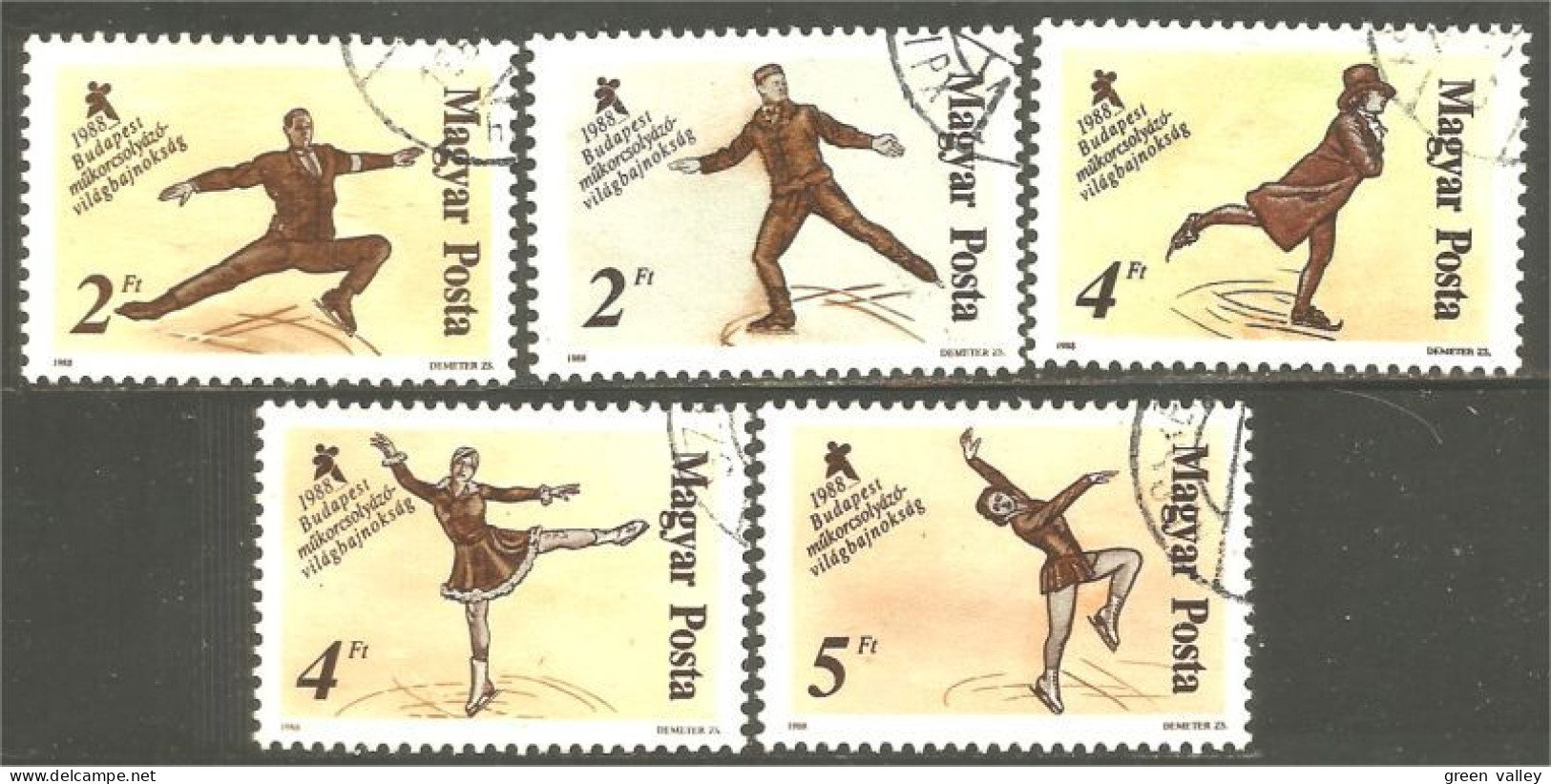 494 Hongrie Patinage Artistique Figure Skating Pattinaggio Artistico Eiskunstlauf (HON-170a) - Used Stamps