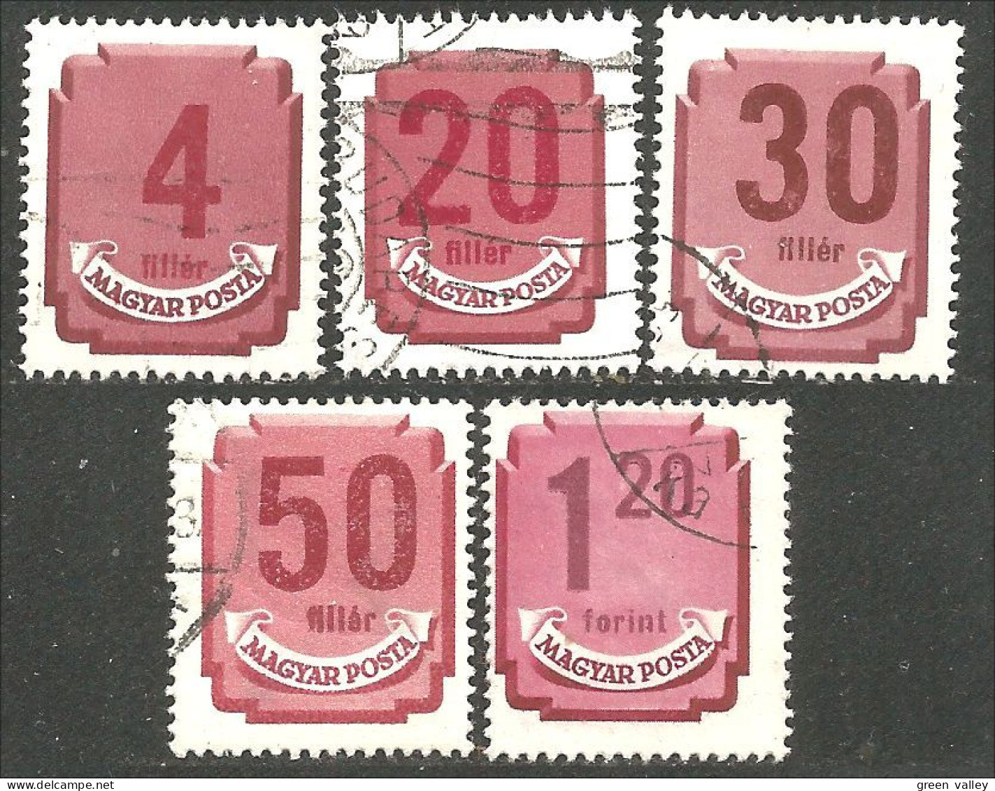 494 Hongrie 1946 Taxe Postage Due 5 Differents (HON-155) - Port Dû (Taxe)