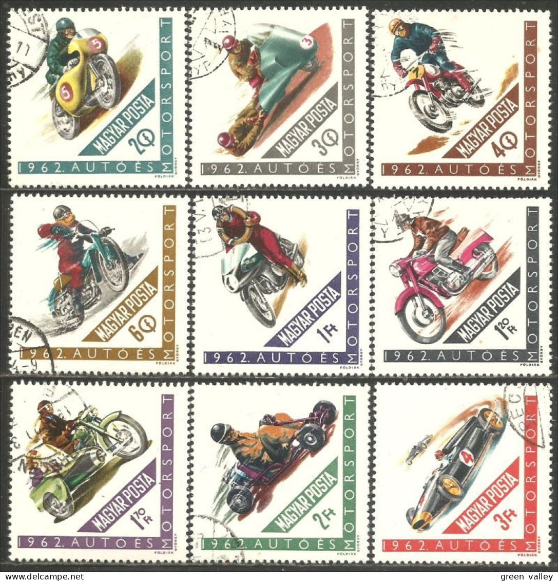 494 Hongrie Motos Motorcycle Motocyclette Moped (HON-156a) - Used Stamps