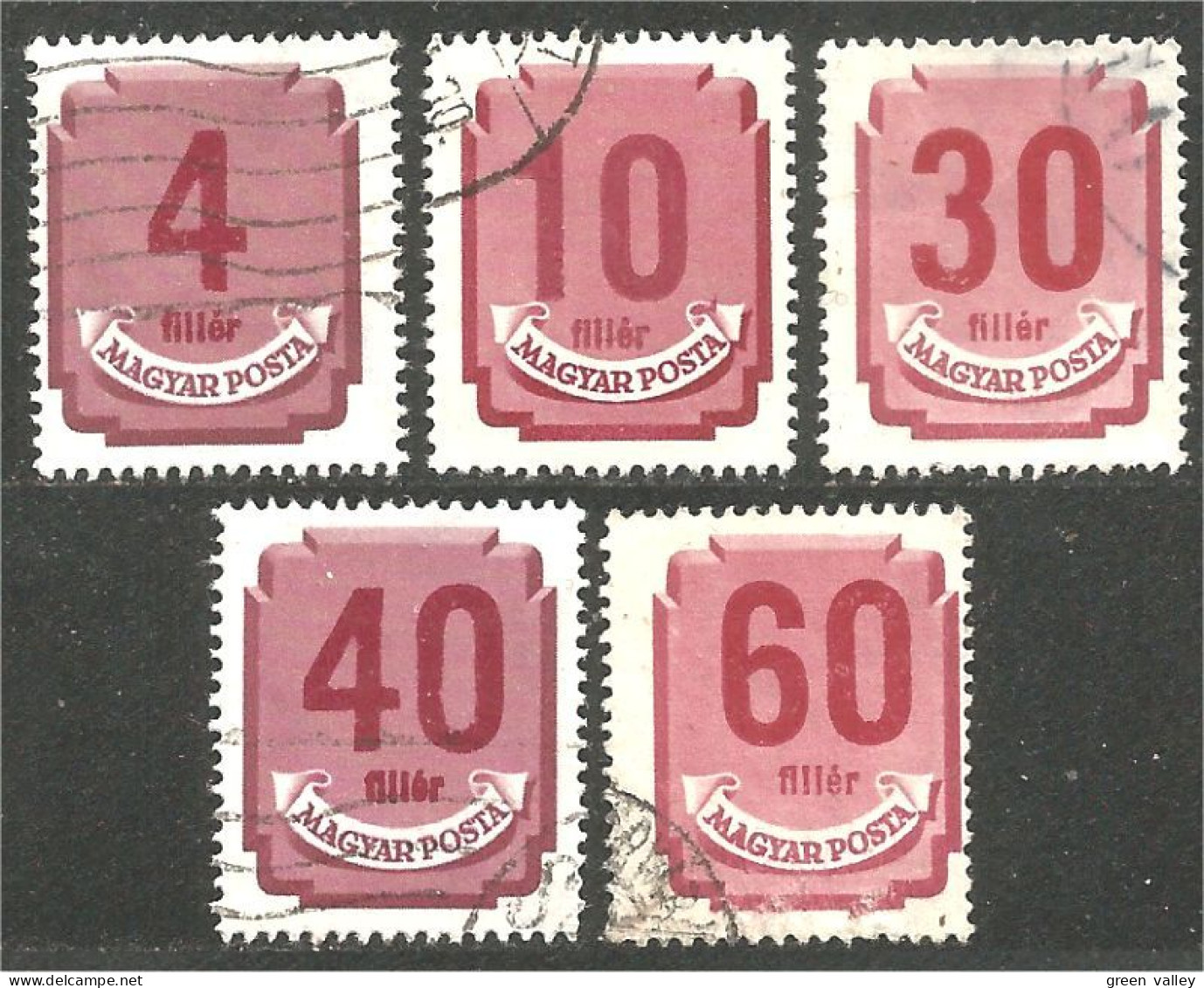 494 Hongrie 1946 Taxe Postage Due 5 Differents (HON-154) - Port Dû (Taxe)