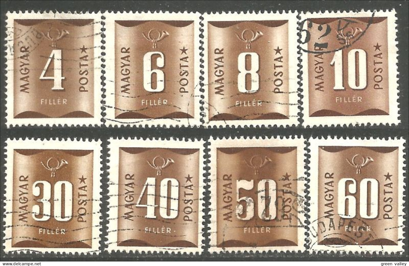 494 Hongrie 1951 Taxe Postage Due 8 Differents (HON-147) - Segnatasse