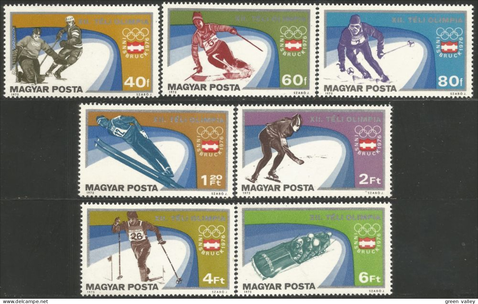 494 Hongrie Olympiques Innsbrick 1976 Olympics MNH ** Neuf SC (HON-117) - Inverno1976: Innsbruck