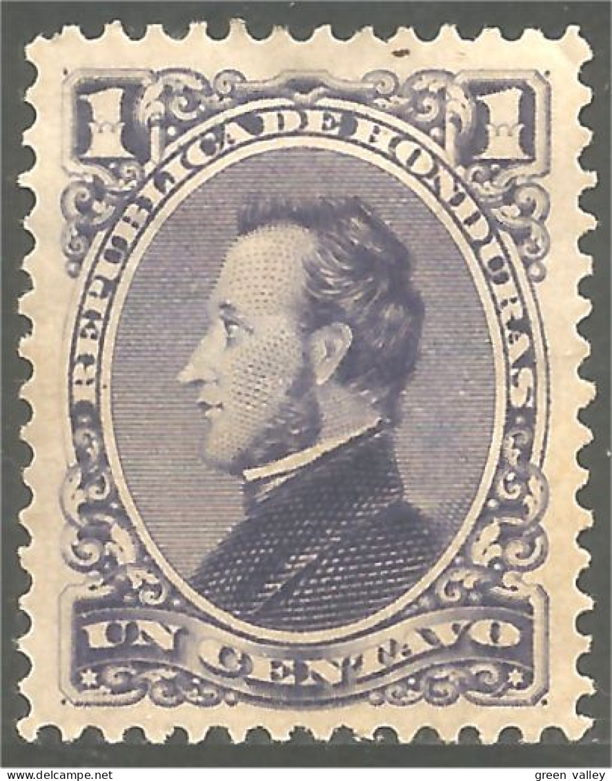 492 Honduras 1878 President Francisco Morazan MH * Neuf (HND-60) - Honduras