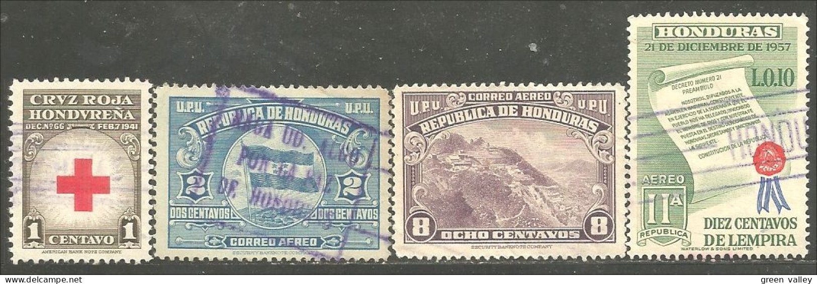 492 Honduras 4 Timbres (HND-47) - Honduras