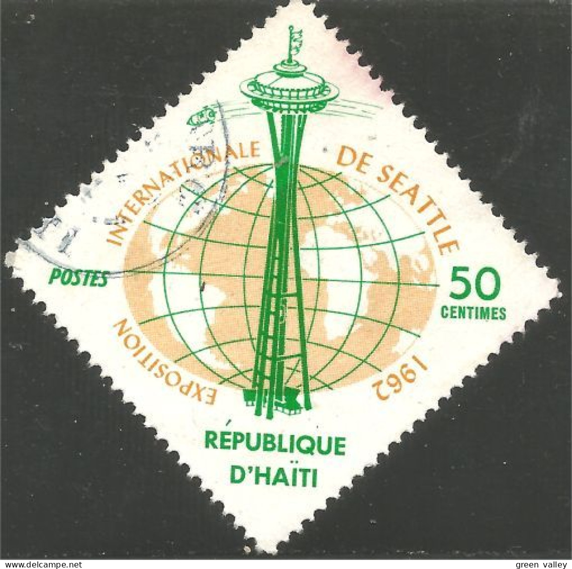 478 Haiti 1962 Exposition Seattle Tower (HAI-92) - Haiti