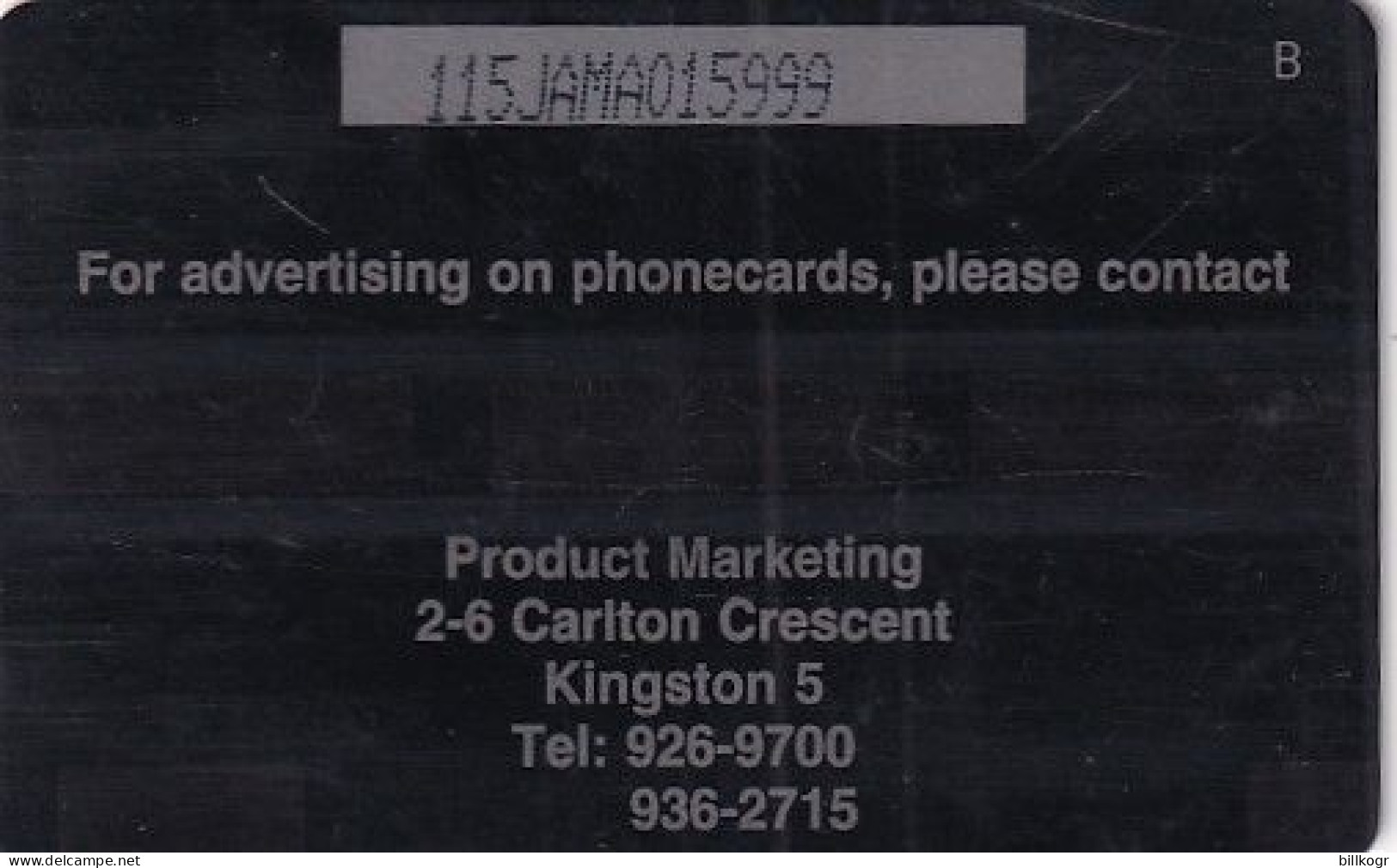 JAMAICA(GPT) - Happy Holidays, Christmas 1996, CN : 115JAMA/B, Used - Jamaica