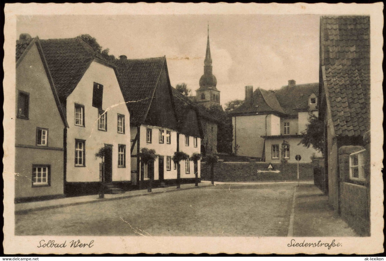 Ansichtskarte Werl (Westfalen) Siederstrasse. 1932 - Werl