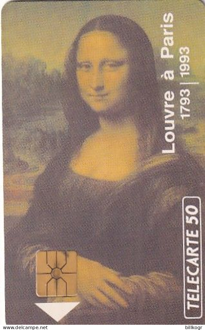 FRANCE - Mona Lisa, 200e Anniversaire Du Louvre A Paris, Tirage %11562, 04/93, Used - 50 Eenheden