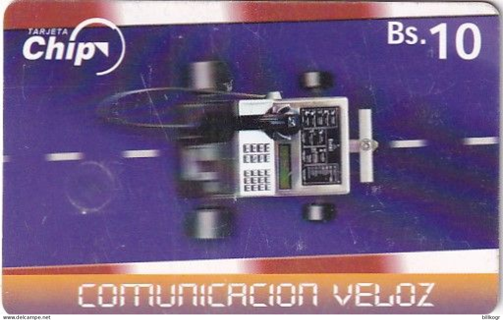 BOLIVIA(chip) - Entel Cardphone, Comunicacion Veloz(matt Surface), Exp.date 31/12/02, Used - Bolivië