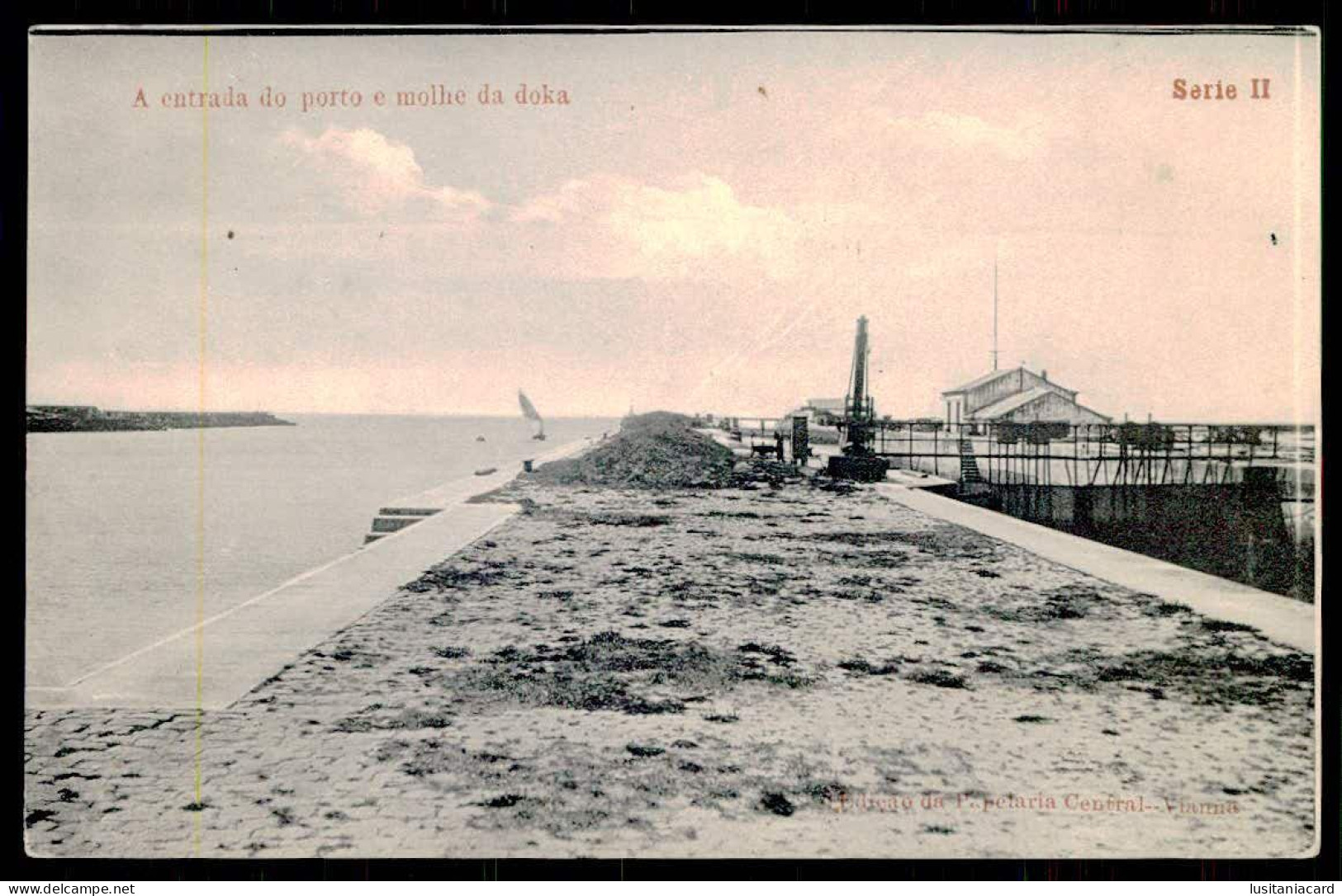 VIANA DO CASTELO - A Entrada Do Porto E Molhe Da Doka. (Edição Da Papelaria Central-Serie II)carte Postale - Viana Do Castelo