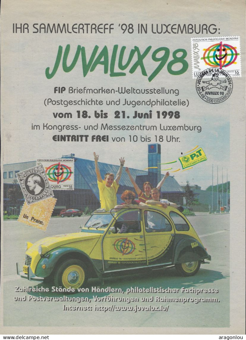 Luxembourg - Luxemburg -  Timbre  JUVALUX  98 - Usati