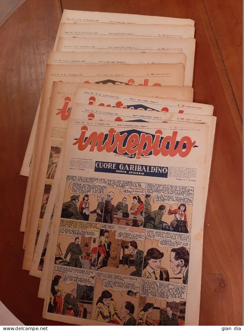 INTREPIDO Ed.Universo. Annata 1946. EDIZIONE ROMANA. Lotto Di 8. Versione GIORNALE.  OTTIMI. ANCHE SINGOLI. - Classici 1930/50