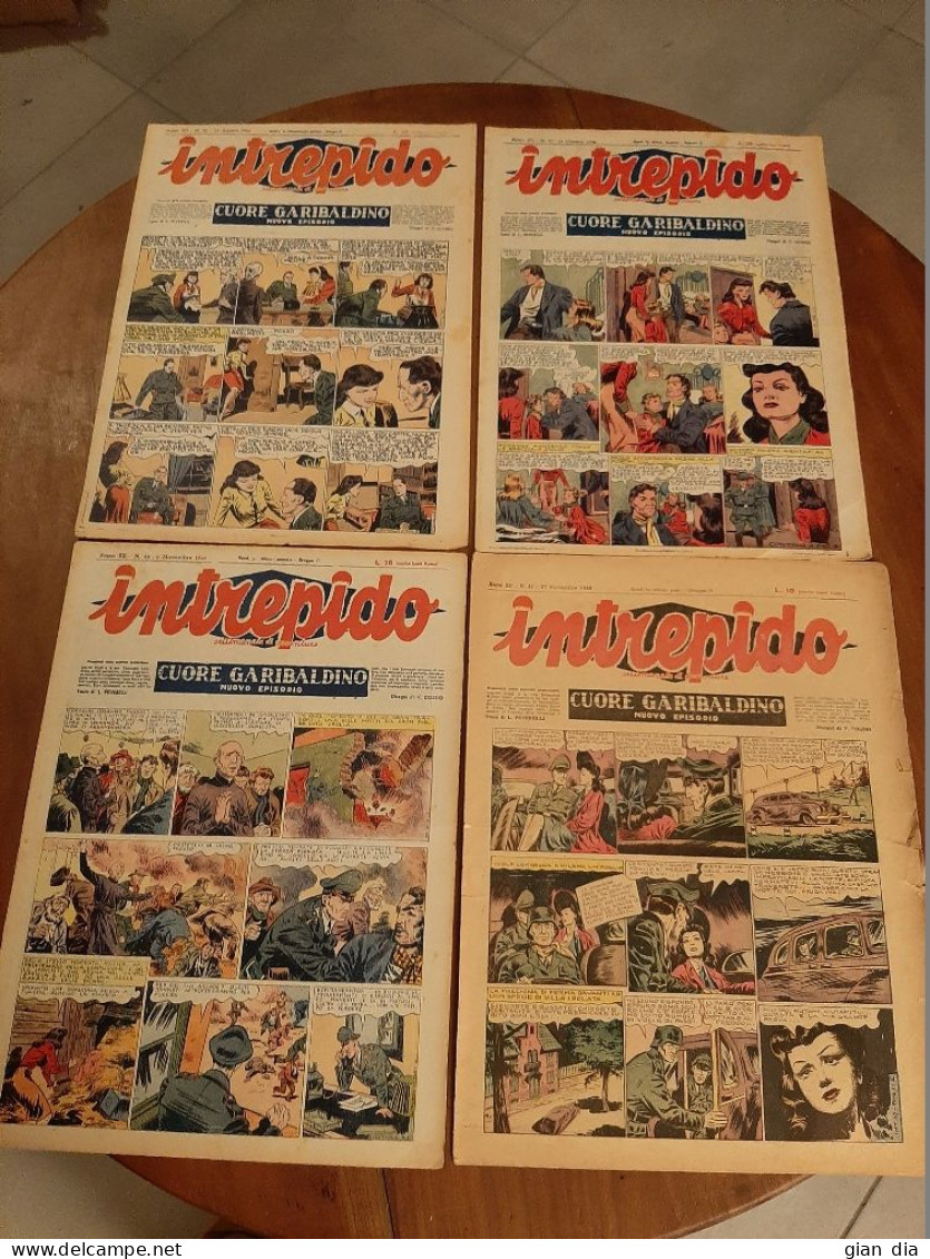 INTREPIDO Ed.Universo. Annata 1946. EDIZIONE ROMANA. Lotto Di 8. Versione GIORNALE.  OTTIMI. ANCHE SINGOLI. - Classic (1930-50)