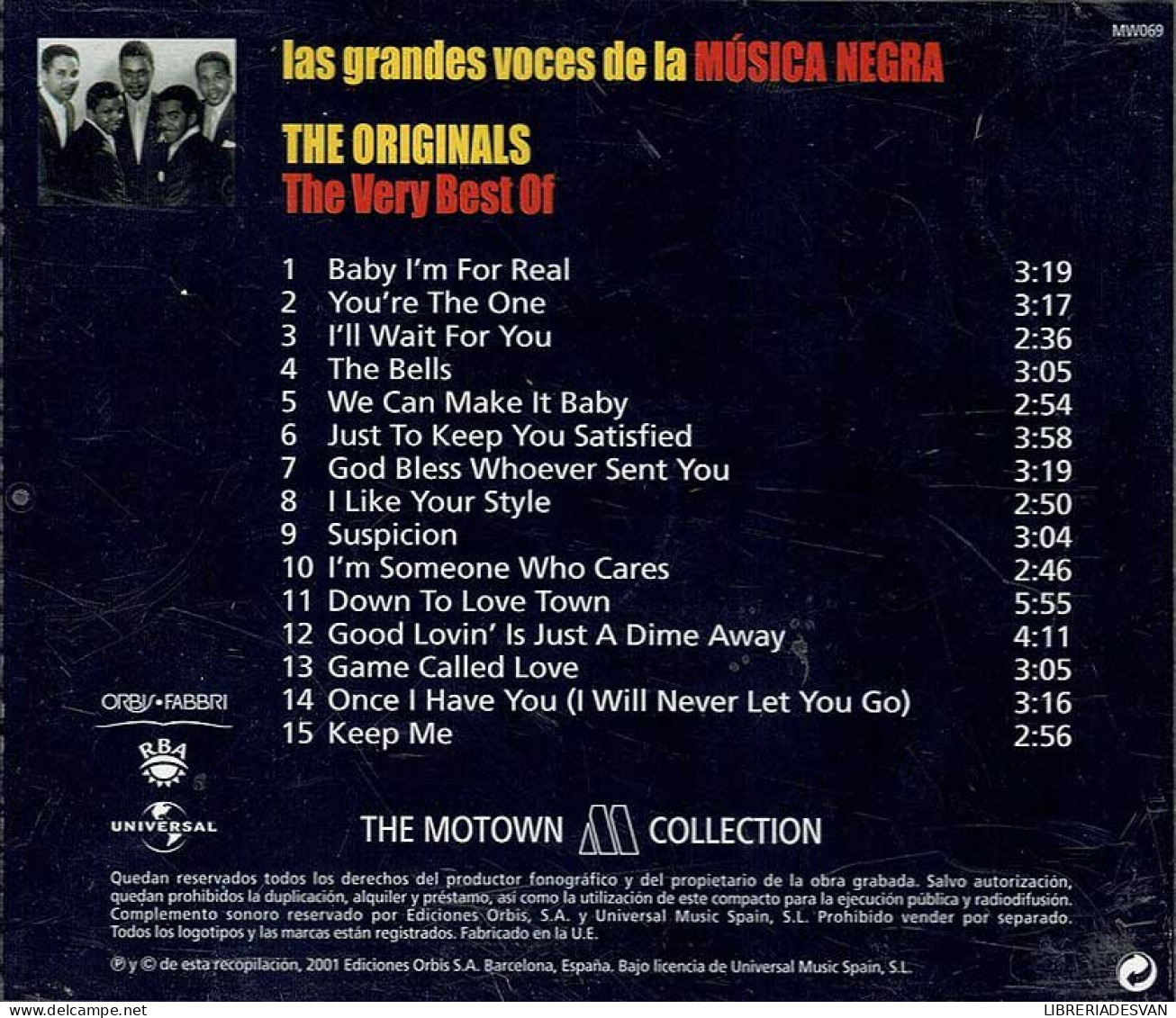 Las Grandes Voces De La Música Negra. The Originals - The Very Best Of. CD - Jazz