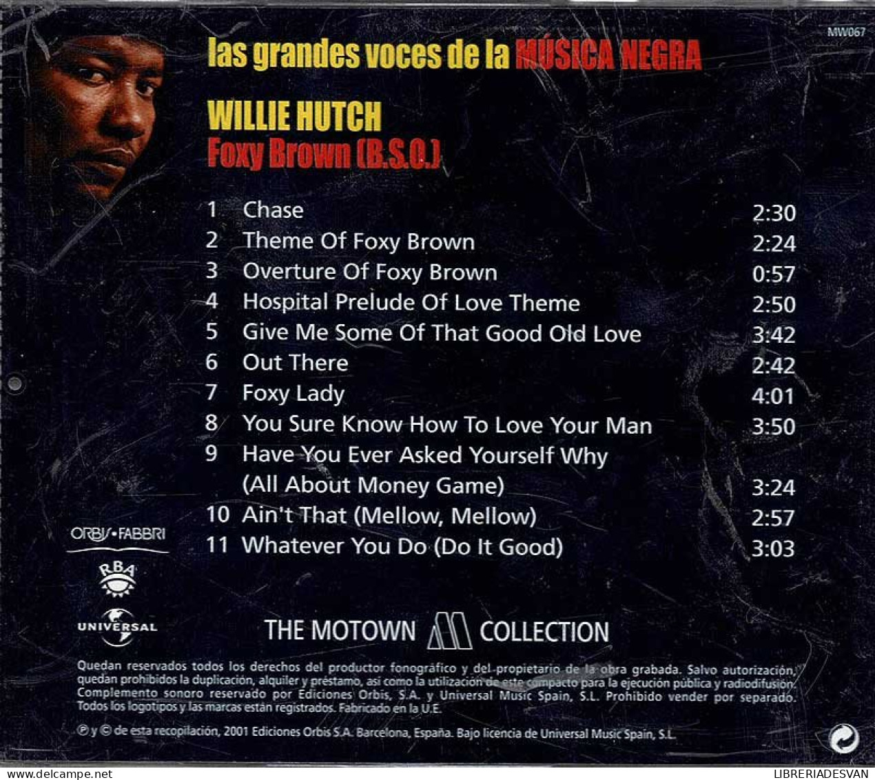 Las Grandes Voces De La Música Negra. Willie Hutch - Foxy Brown (BSO). CD - Jazz