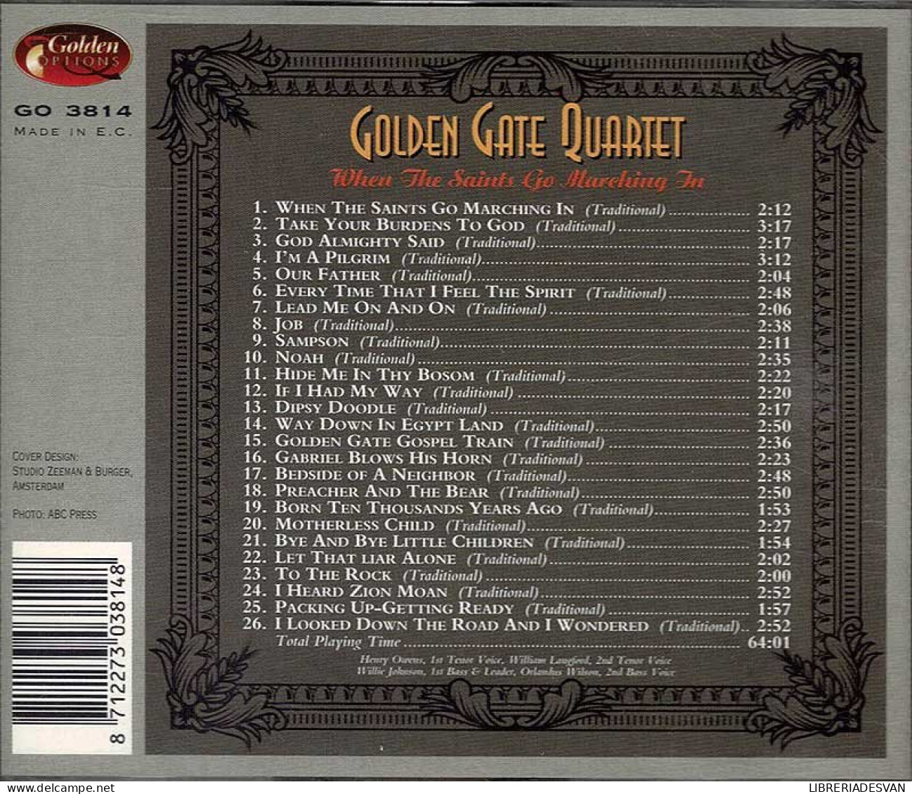 The Golden Gate Quartet - When The Saints Go Marching In. CD - Jazz