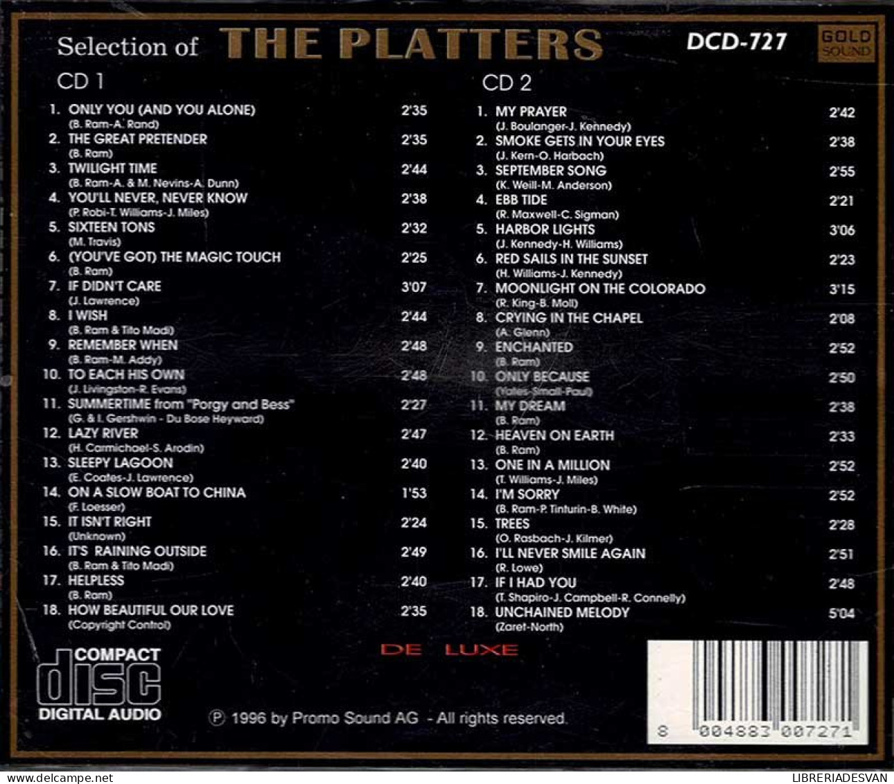 The Platters - Selection Of The Platters. 2 X CD - Jazz