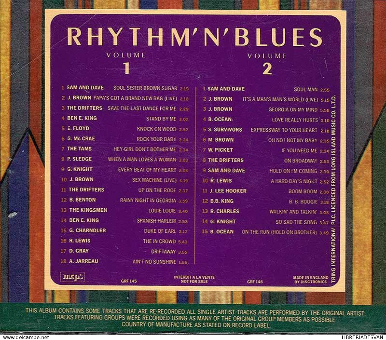 Rhythm 'N' Blues. 2 X CD - Jazz