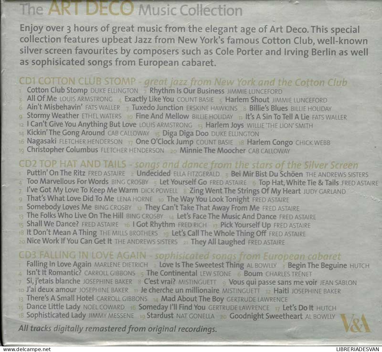 The Art Deco Music Collection. 3 X CD - Jazz