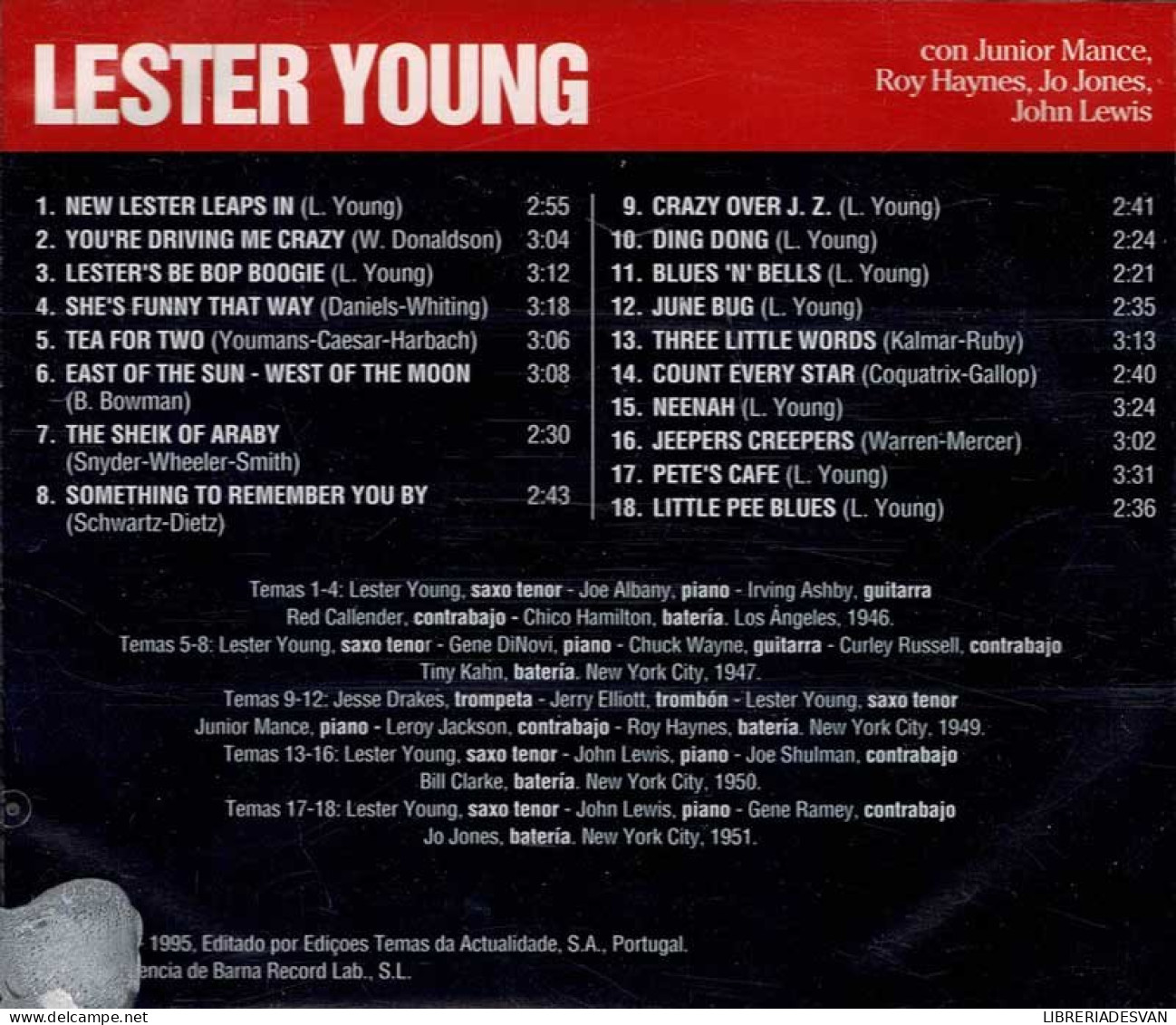 Lester Young - Lester Young. CD - Jazz