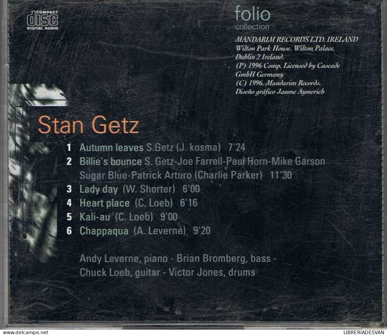 Stan Getz - The Jazz Masters. 100 Años De Swing. CD - Jazz