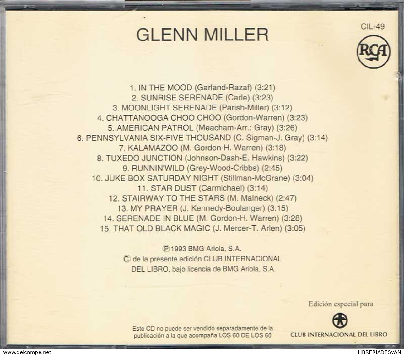 Glenn Miller. Los 60 De Los 60. CD - Jazz