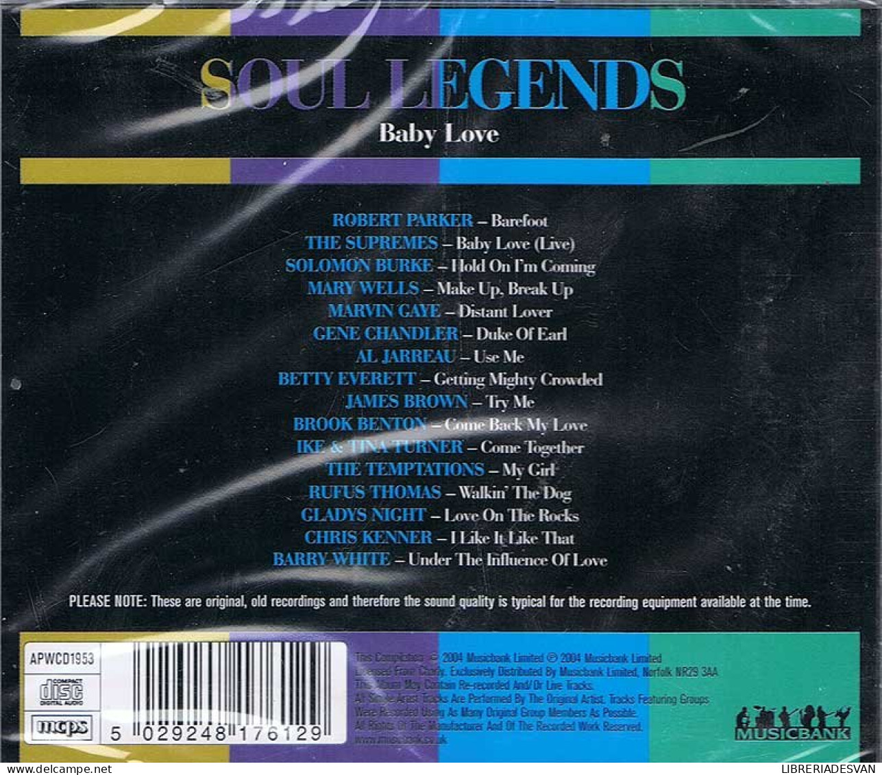 Soul Legends - Baby Love. CD - Jazz