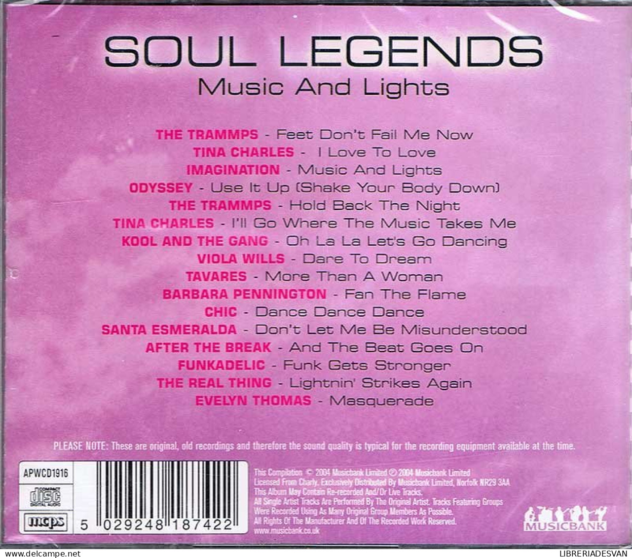 Soul Legends - Music And Lights. CD - Jazz