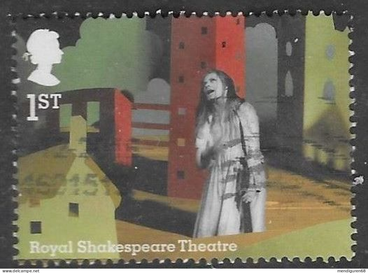 GROSSBRITANNIEN GRANDE BRETAGNE GB 2011 FROM M/S ROYAL SHAKESPEARE COMPANY: THEATRE 1ST USED SG MS3179A MI 3091 YT 3487 - Usados