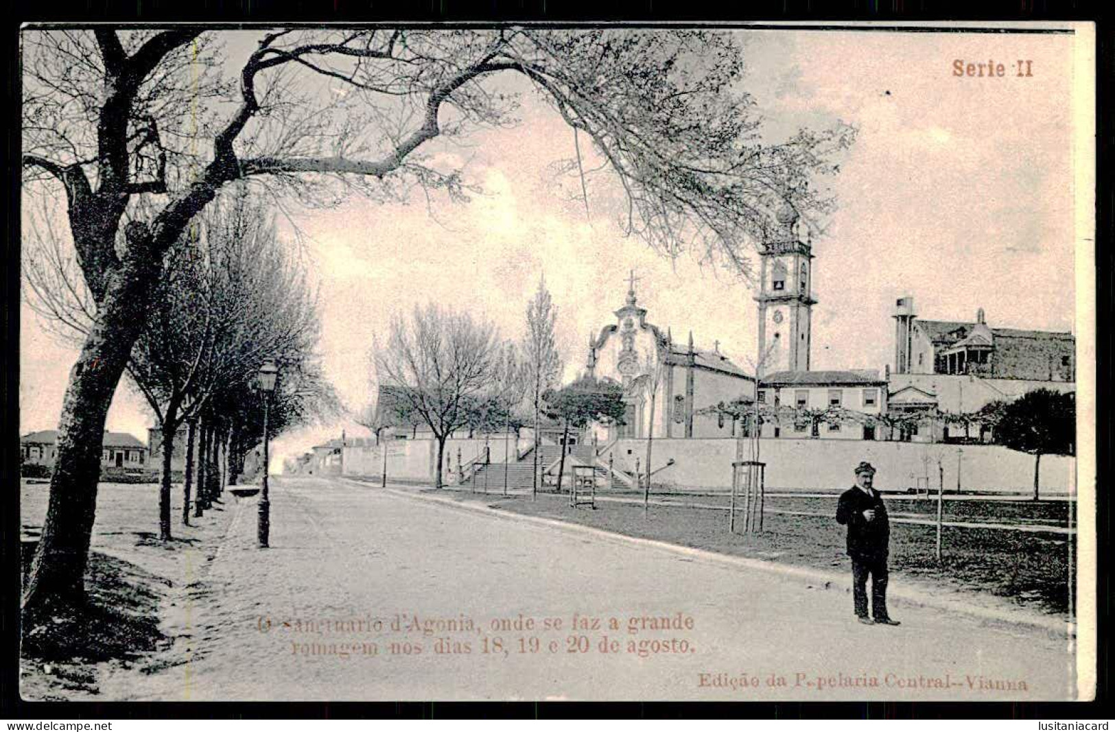 VIANA DO CASTELO- O Sanctuario D'Agonia, Onde Se Faz A Grande...(Edição Da Papelaria Central-Serie II)carte Postale - Viana Do Castelo