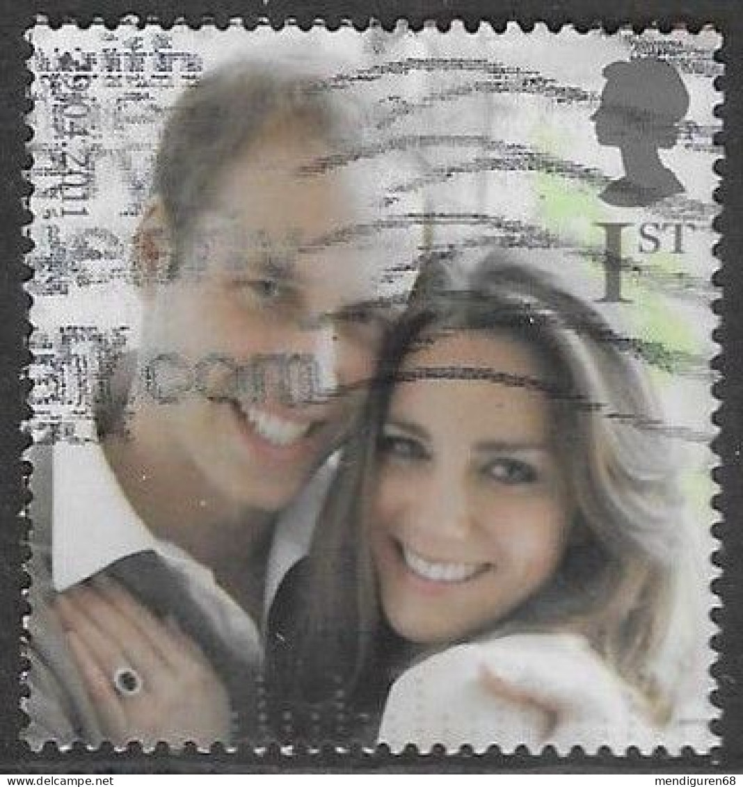 GROSSBRITANNIEN GRANDE BRETAGNE GB 2011 FROM M/S ROYAL WEDDING: WILLIAM&KATE 1ST USED SG MS3180A MI 3095 YT 3491 SC 2901 - Hojas Bloque