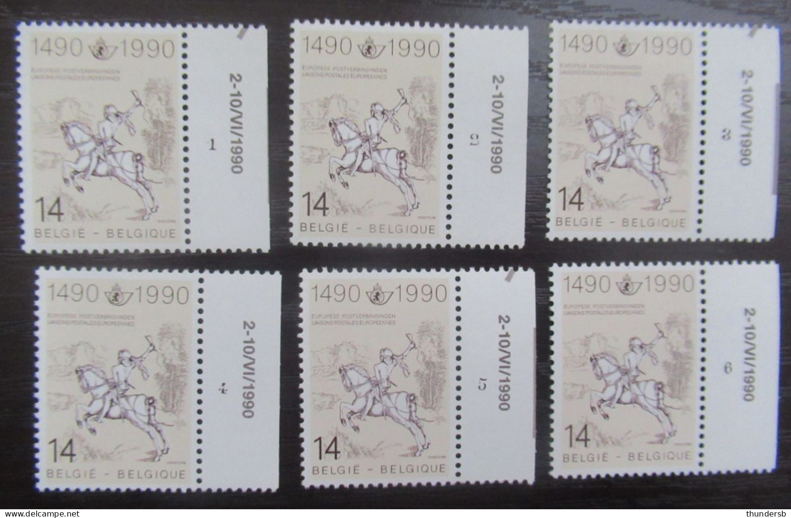 2350 'Innsbruck-Mechelen' - Postfris ** - Volledige Set Plaatnummers - 1981-1990