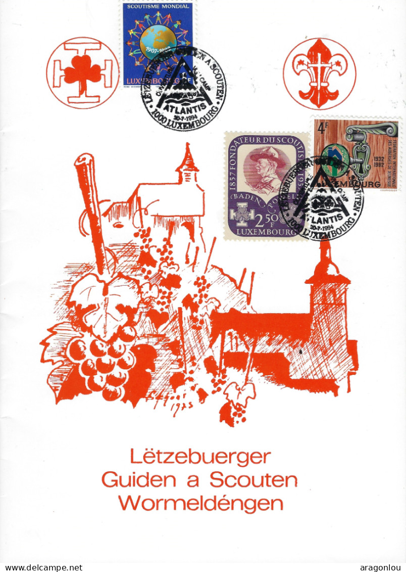 Luxembourg - Luxemburg -  Timbre   Lëtzebuerger  Guiden An Scouten  Wormeldéngen 1957 - Gebruikt