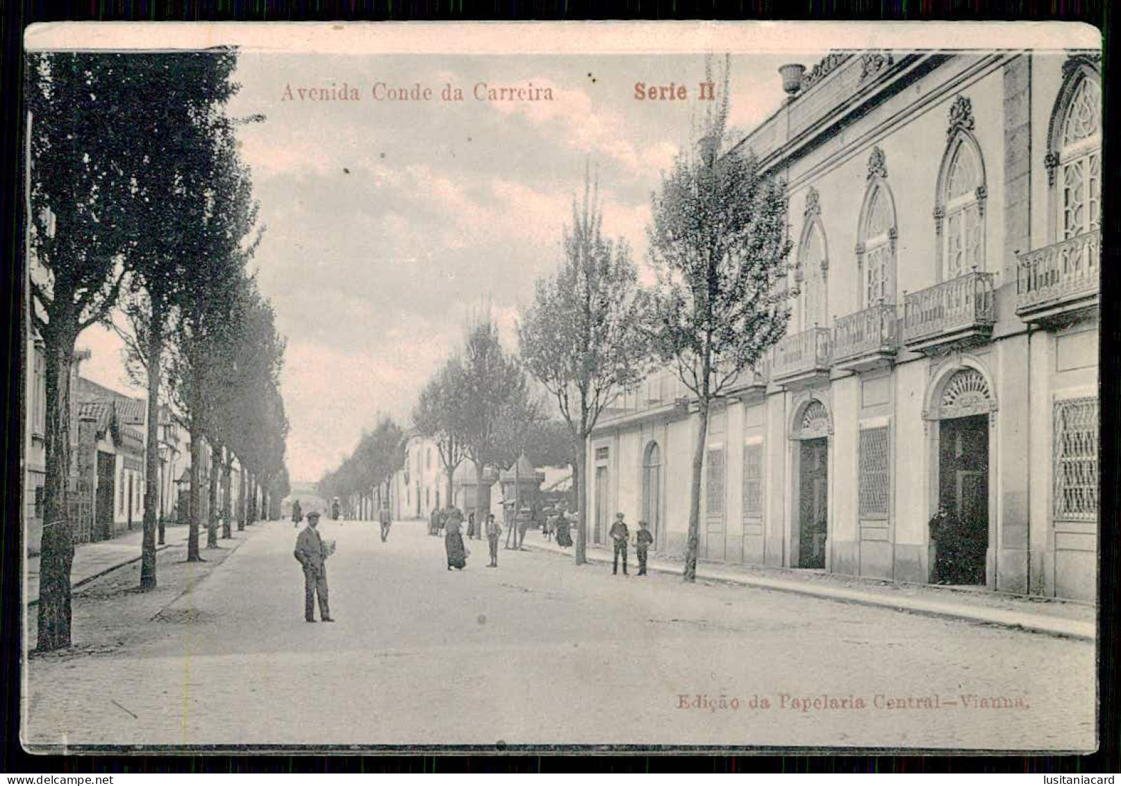 VIANA DO CASTELO - Avenida Conde Da Carreira (Edição Da Papelaria Central - Serie II) Carte Postale - Viana Do Castelo