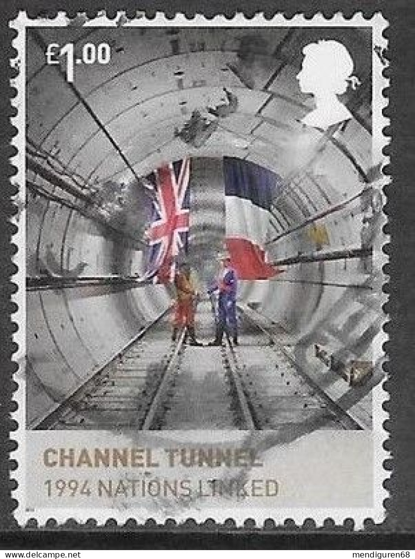 GROSSBRITANNIEN GRANDE BRETAGNE GB 2012 FROM M/S WINDSOR:CHANNEL TUNNEL 1994 £1.00 SG MS3270D MI 3203 YT 3597 SC SH2995D - Used Stamps