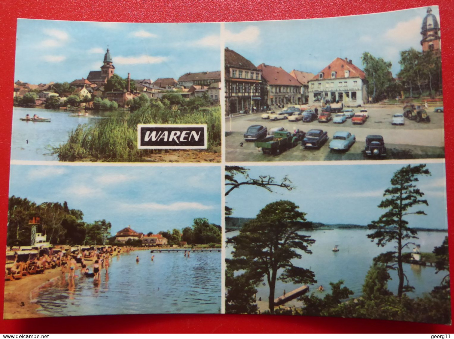 Waren - Müritz - Mecklenburgische Seenplatte - 1968 - Alte Autos - Strand - Mühlhausen