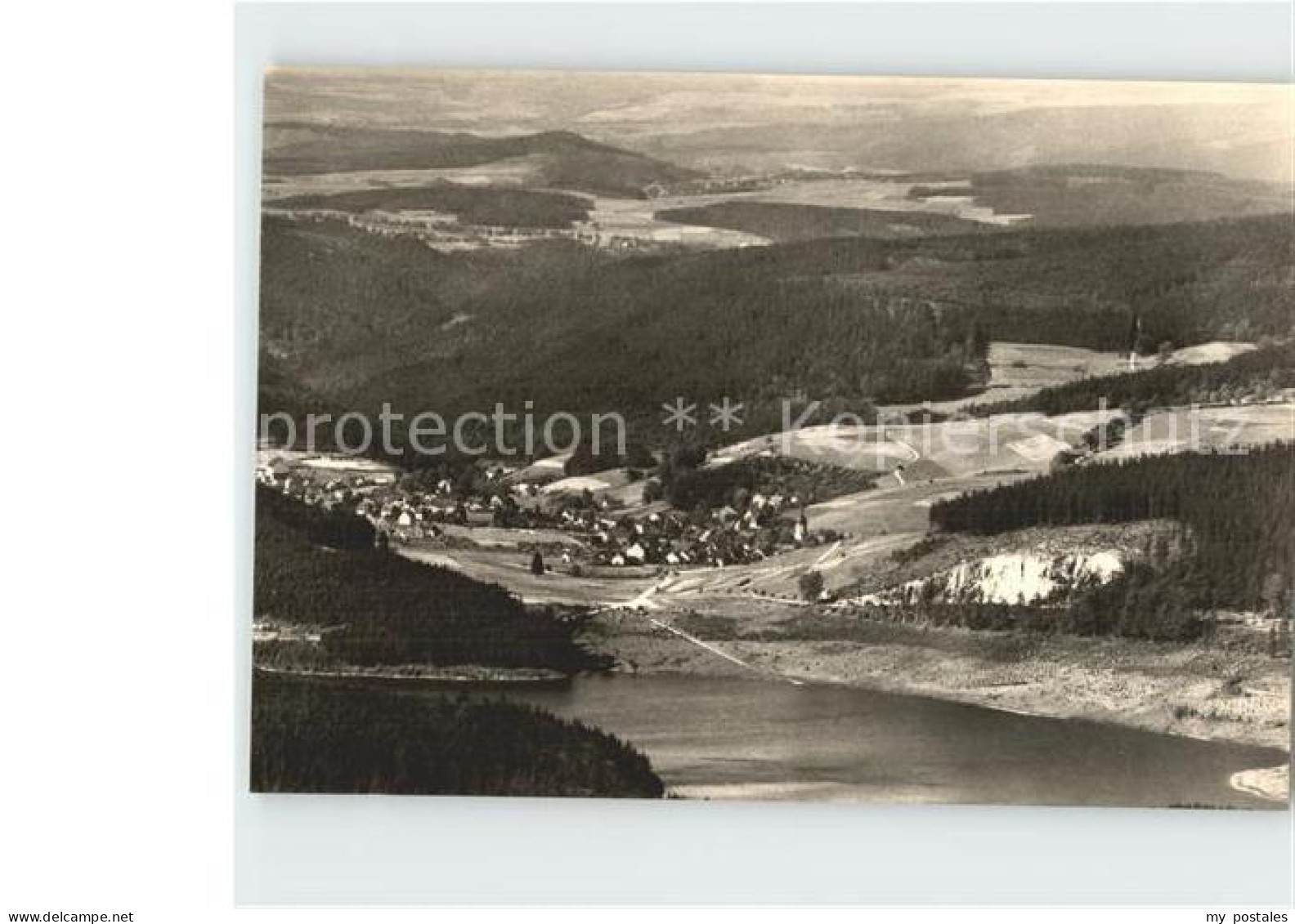 72383964 Sosa Erzgebirge Blick Vom Auersberg Mit Talsperre Sosa - Sosa