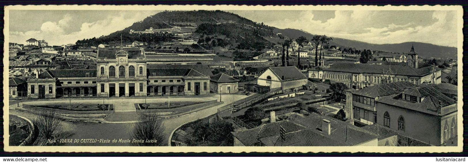 VIANA DO CASTELO -Vista Do Monte Santa Luzia. ( DUPLO) ( Ed.Registada Da Casa Aires Nº 4) Carte Postale - Viana Do Castelo