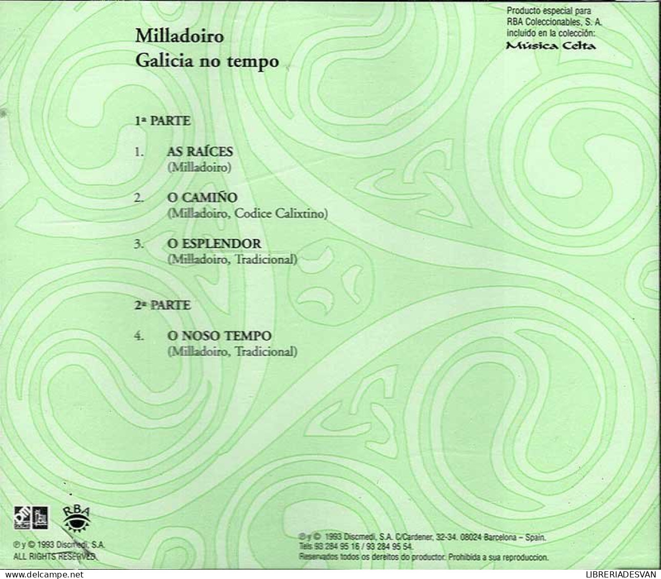 Milladoiro - Galicia No Tempo. CD - Country En Folk